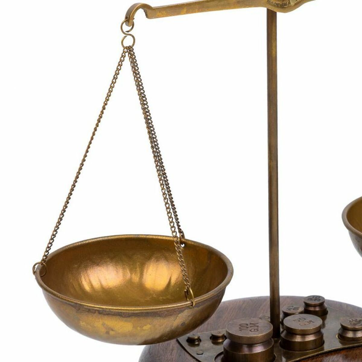 Figura Decorativa Alexandra House Living Marrón Balanza 12 x 25 x 12 cm