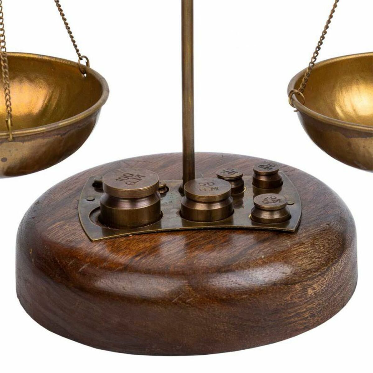 Figura Decorativa Alexandra House Living Marrón Balanza 12 x 25 x 12 cm