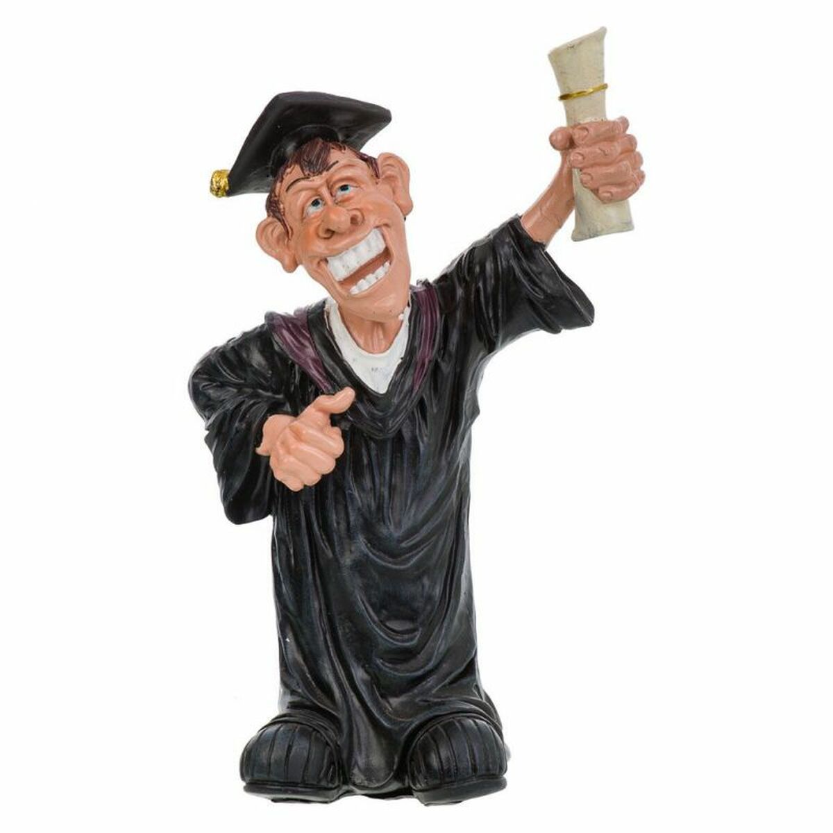 Figura Coleccionable Alexandra House Living Poliresina Estudiante graduado 11 x 25 x 15 cm