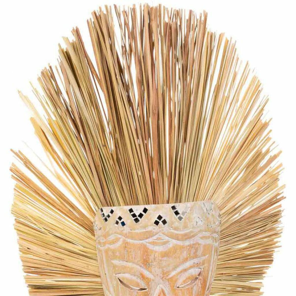 Figura Decorativa Alexandra House Living Natural Máscara 53 x 13 x 30 cm