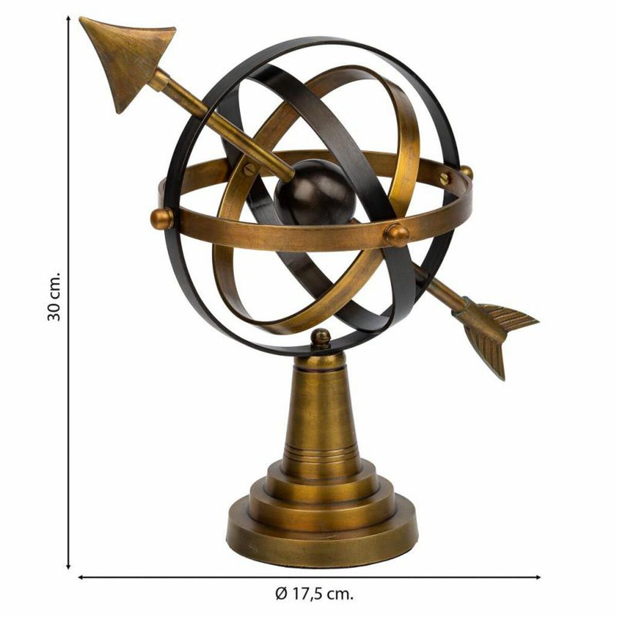 Figura Decorativa Alexandra House Living Marrón 17 x 30 x 17 cm