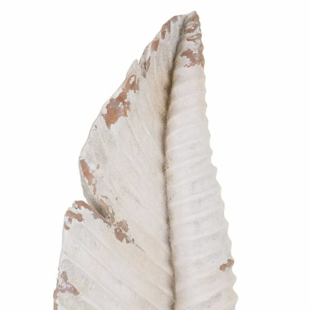 Figura Decorativa Alexandra House Living Blanco Hoja 38 x 180 x 38 cm