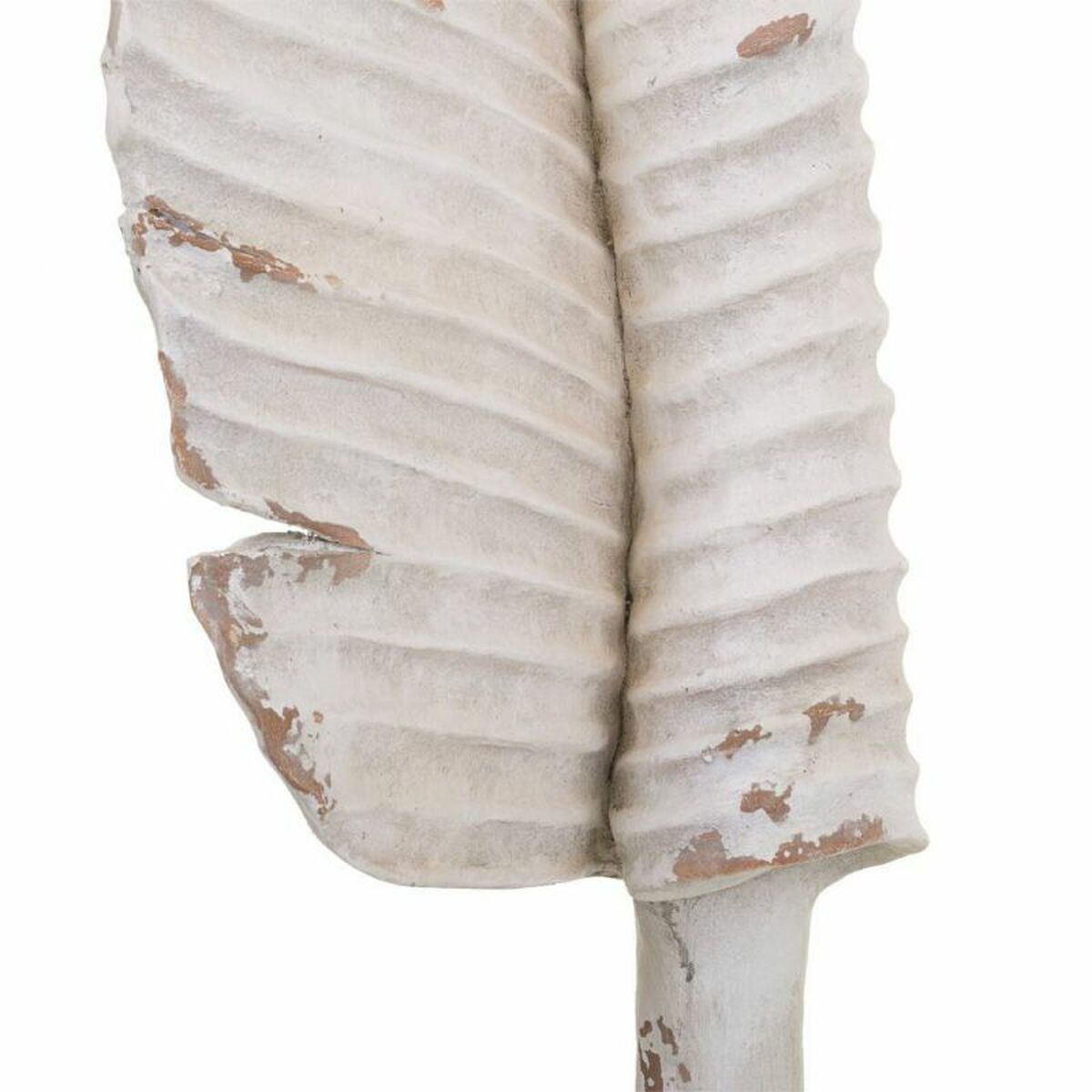 Figura Decorativa Alexandra House Living Blanco Hoja 38 x 180 x 38 cm