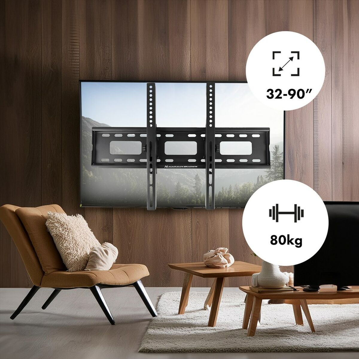 Soporte TV MacLean MC-421 32" 90" 80 kg