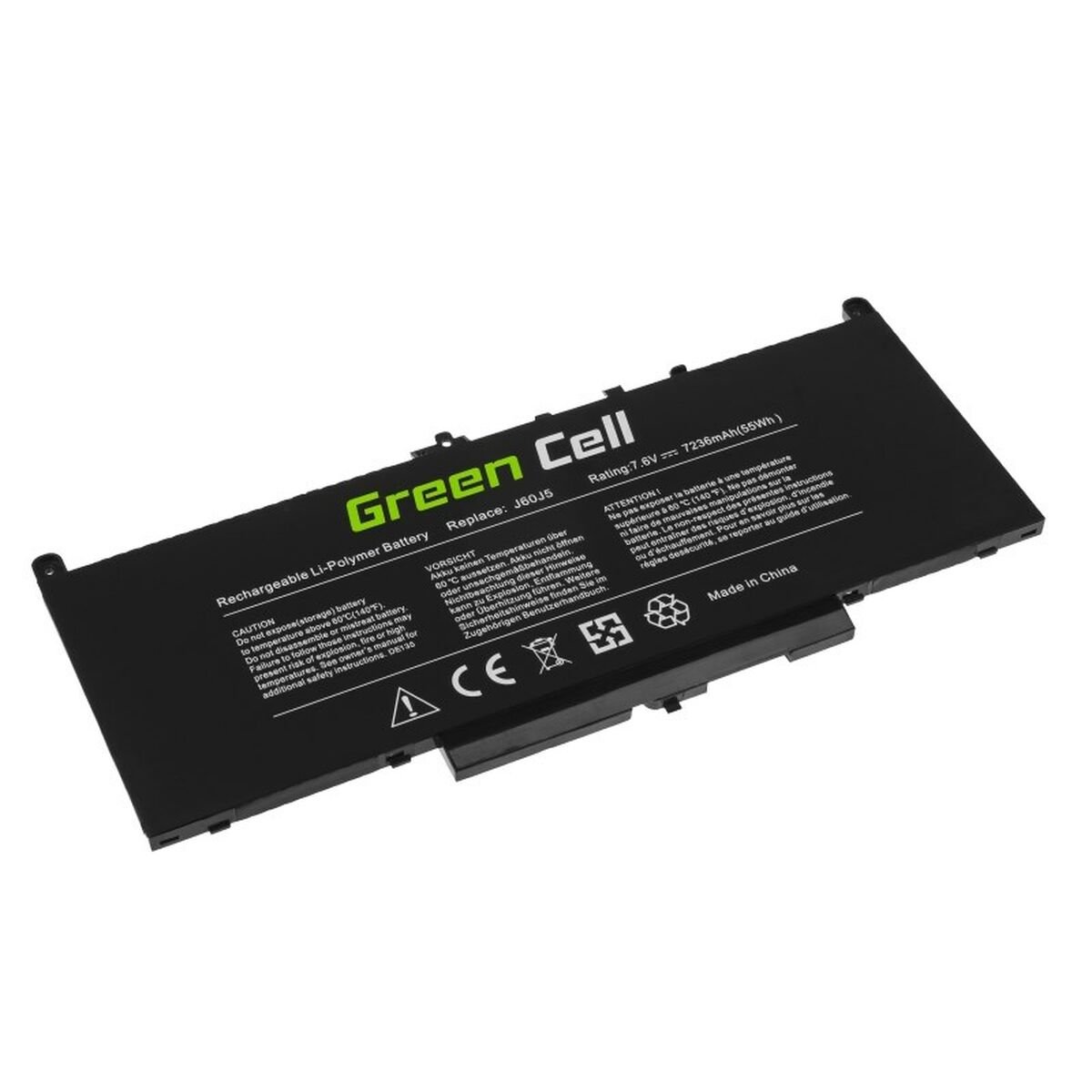 Batería para Portátil Green Cell DE135 Negro