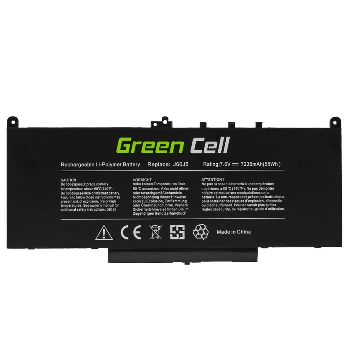 Batería para Portátil Green Cell DE135 Negro
