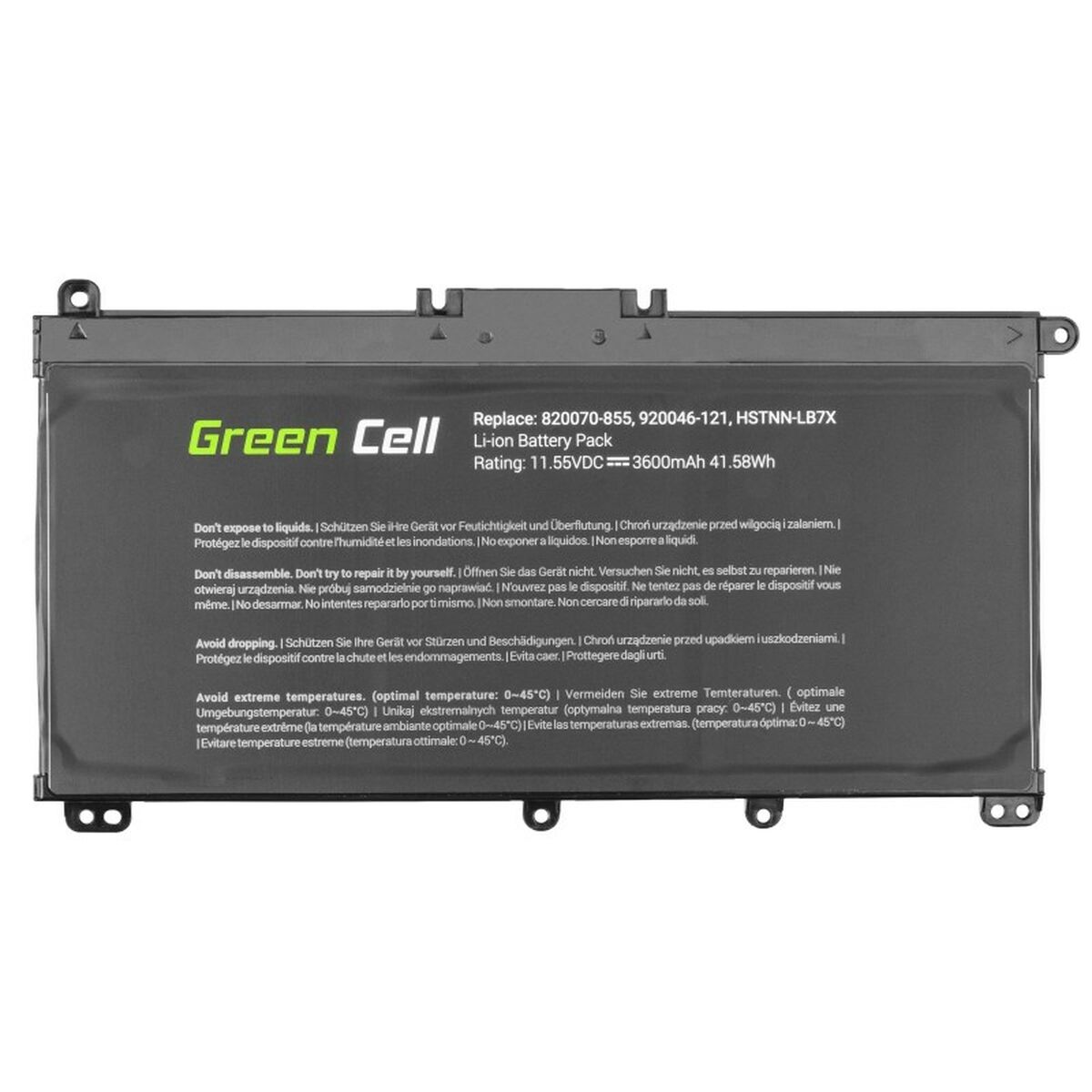 Batería para Portátil Green Cell HP145 Negro 3600 mAh