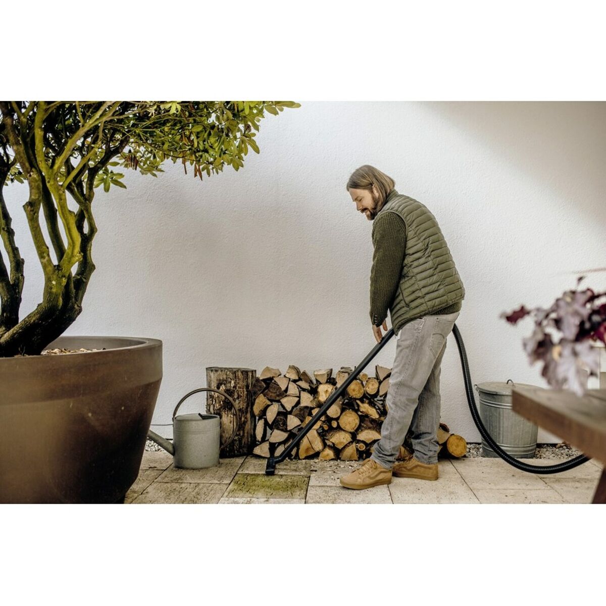 Aspirador Kärcher WD 3 V-15/4/20 Amarillo Negro Gris 1000 W