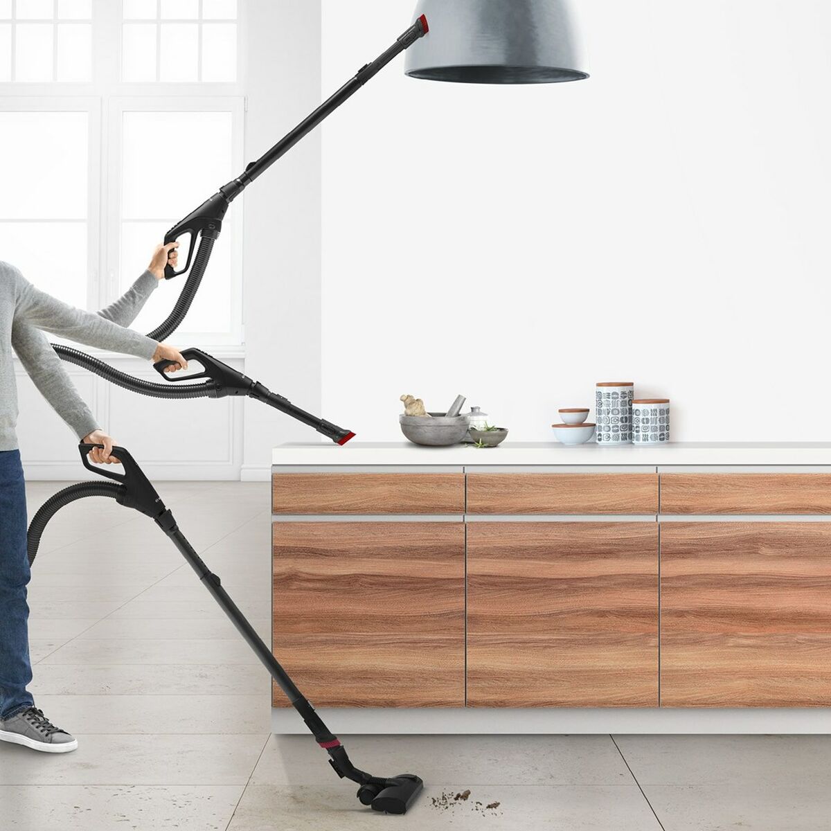 Aspiradora con Bolsa BOSCH BGB6X330 Negro Gris 600 W