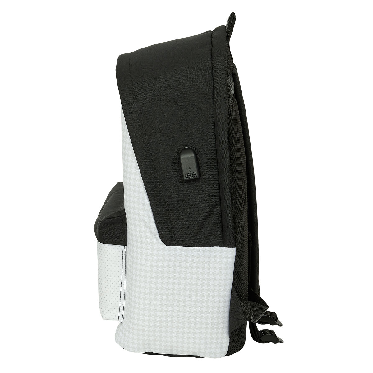 Mochila para Portátil Real Madrid C.F. 24/25 Blanco Gris 31 x 44 x 18 cm 15,6"