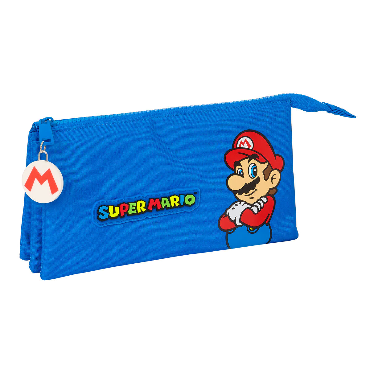 Portatodo Triple Super Mario Play Azul Rojo 22 x 12 x 3 cm