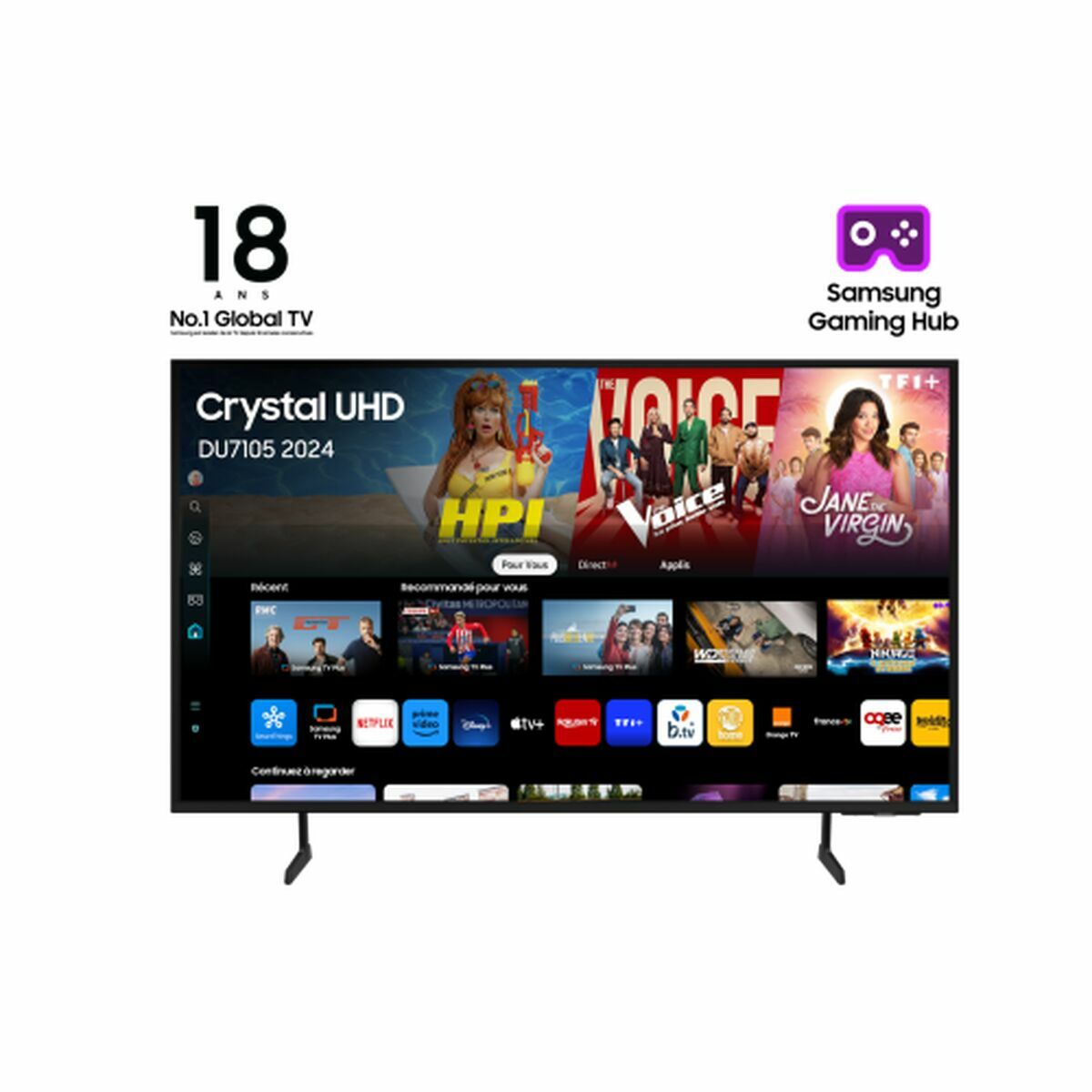 Smart TV Samsung TU75DU7105KX 75 75" 4K Ultra HD LED HDR HDR10+