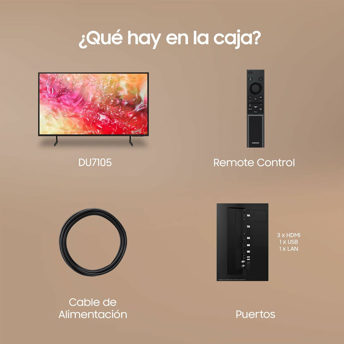 Smart TV Samsung TU75DU7105KX 75 75" 4K Ultra HD LED HDR HDR10+