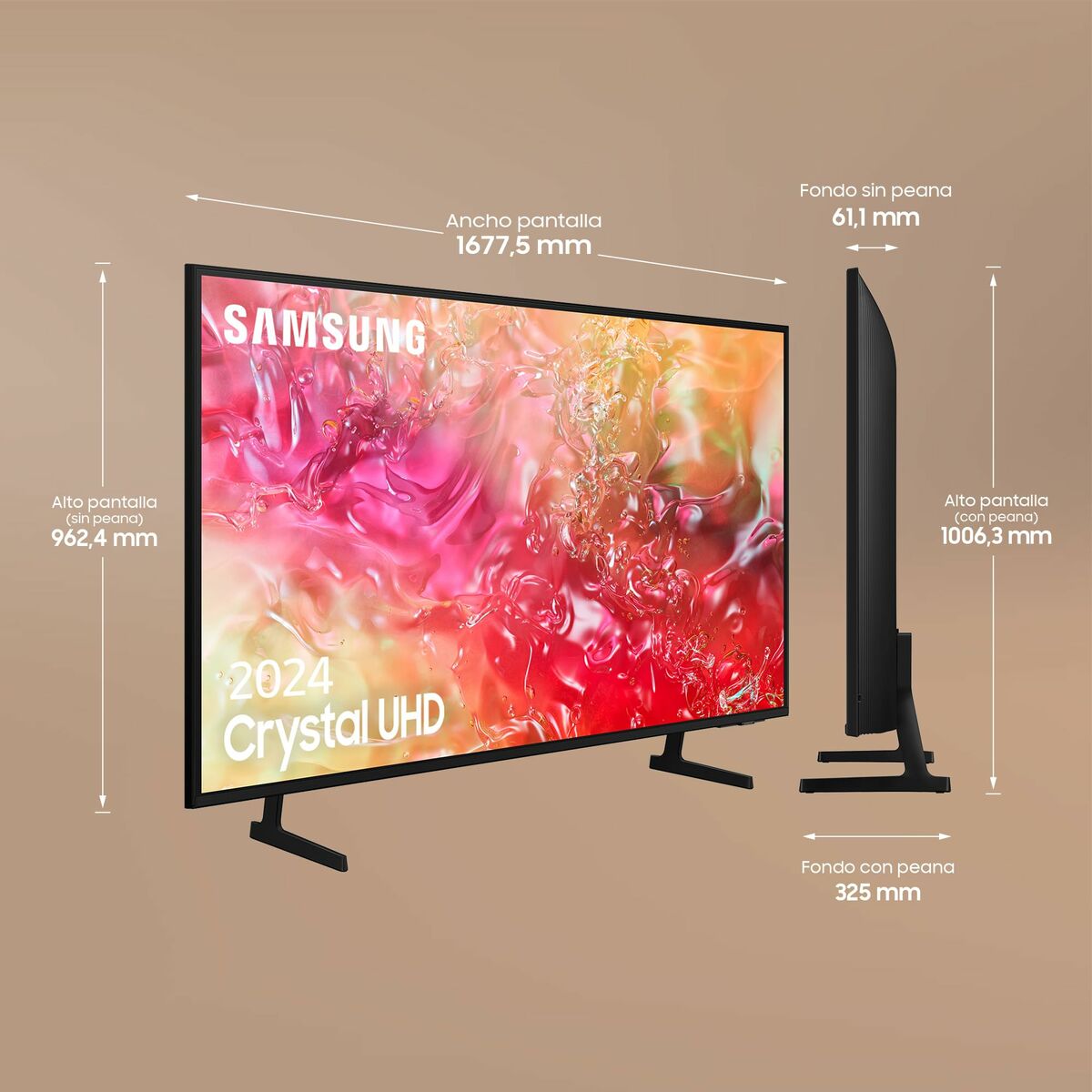 Smart TV Samsung TU75DU7105KX 75 75" 4K Ultra HD LED HDR HDR10+