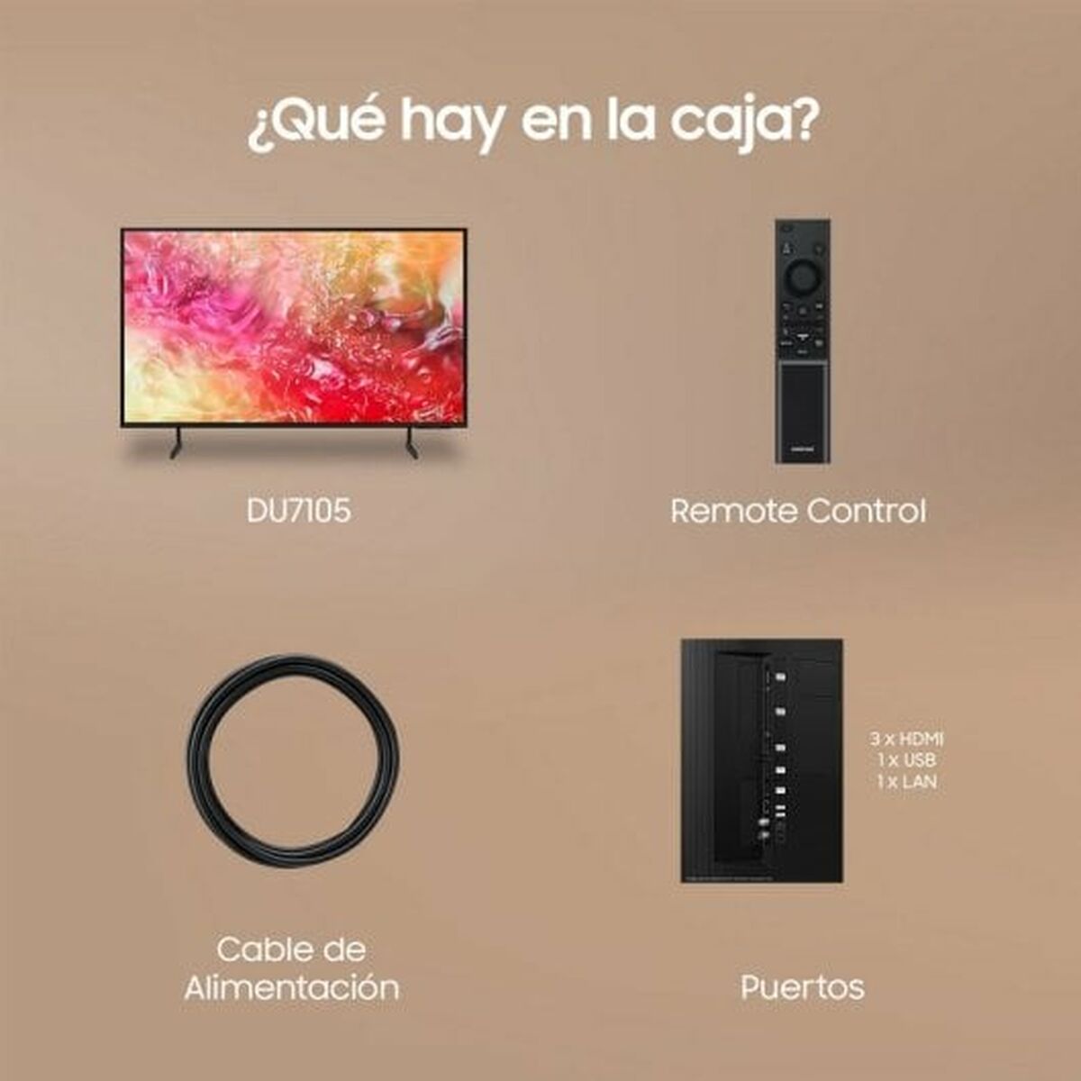 Smart TV Samsung TU75DU7105KX 75 75" 4K Ultra HD LED HDR HDR10+