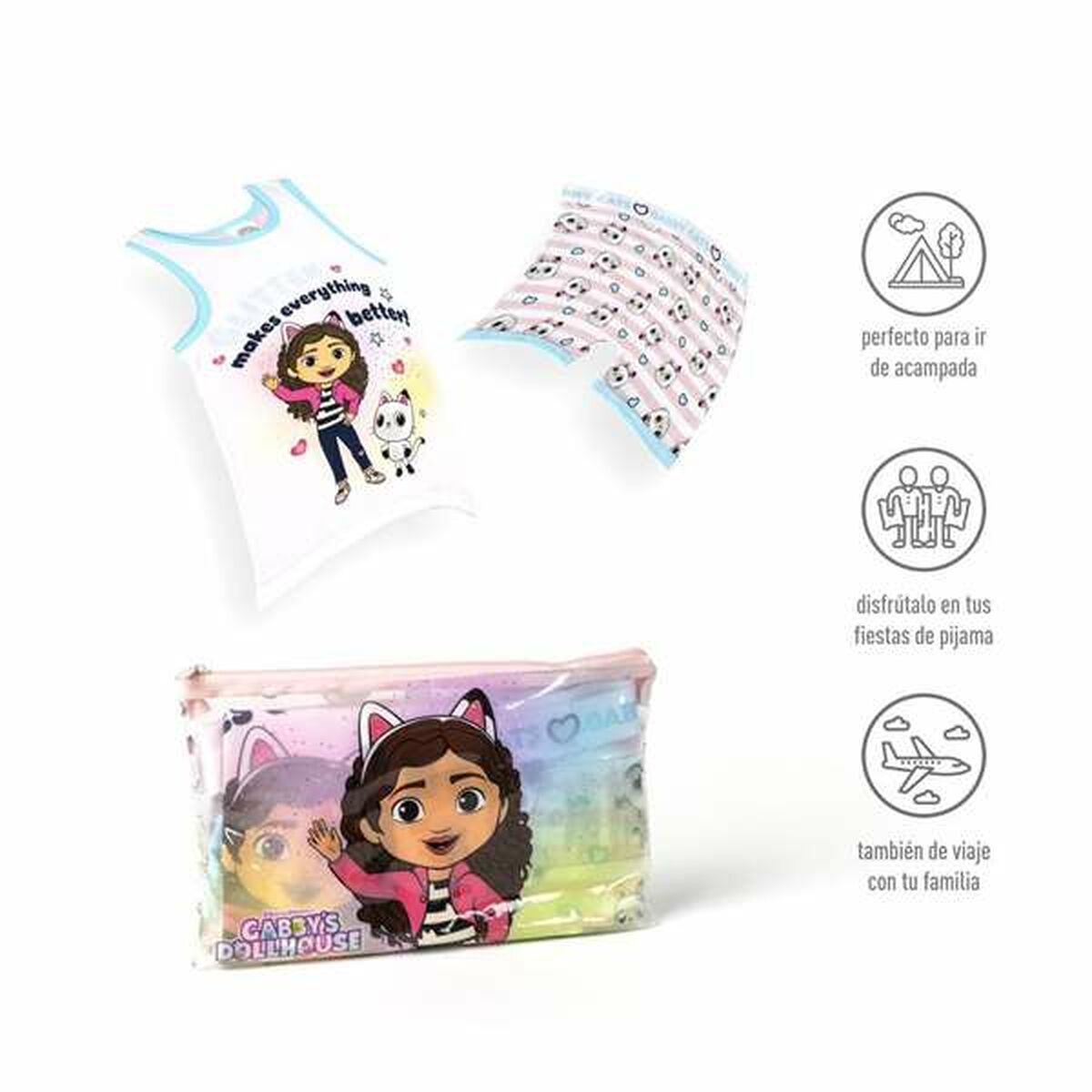 Pijama Infantil Gabby's Dollhouse 4 Años