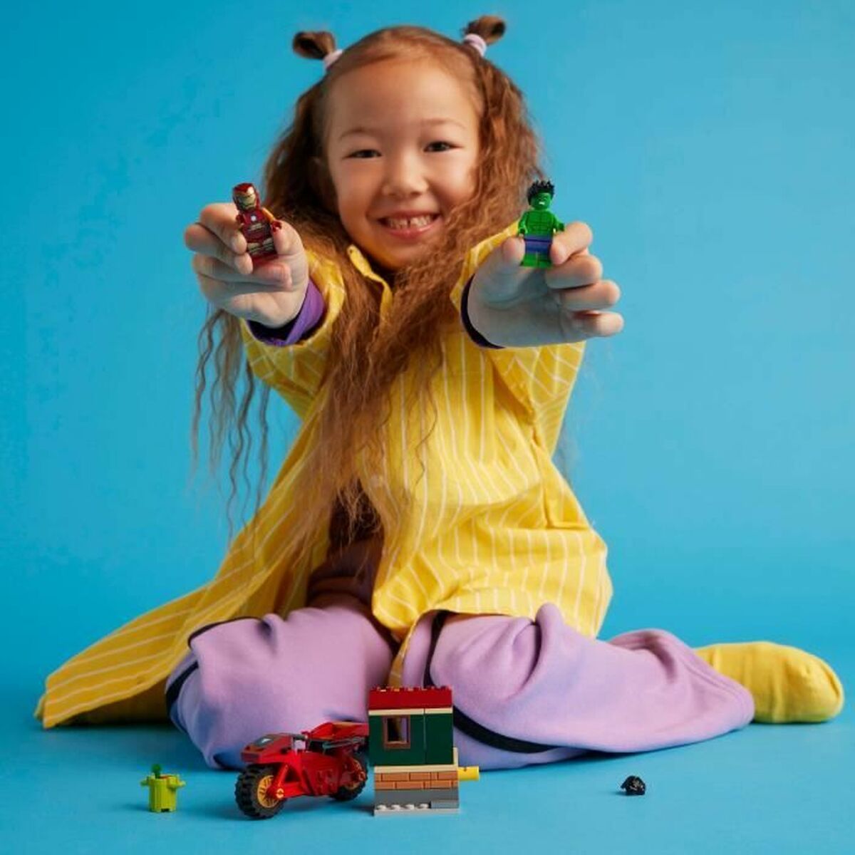 Figura Decorativa Marvel Iron Man & Hulk Lego 76287