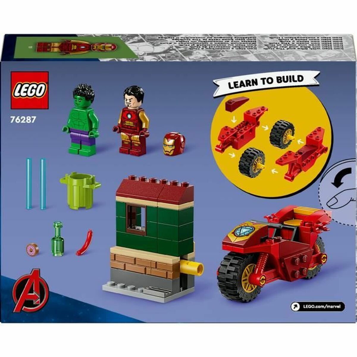Figura Decorativa Marvel Iron Man & Hulk Lego 76287