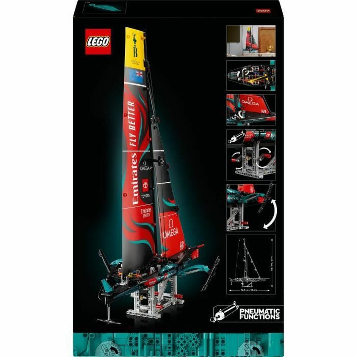 Juego de Construcción Lego 42174 Yacht Emirates Team New Zealand AC75 Multicolor