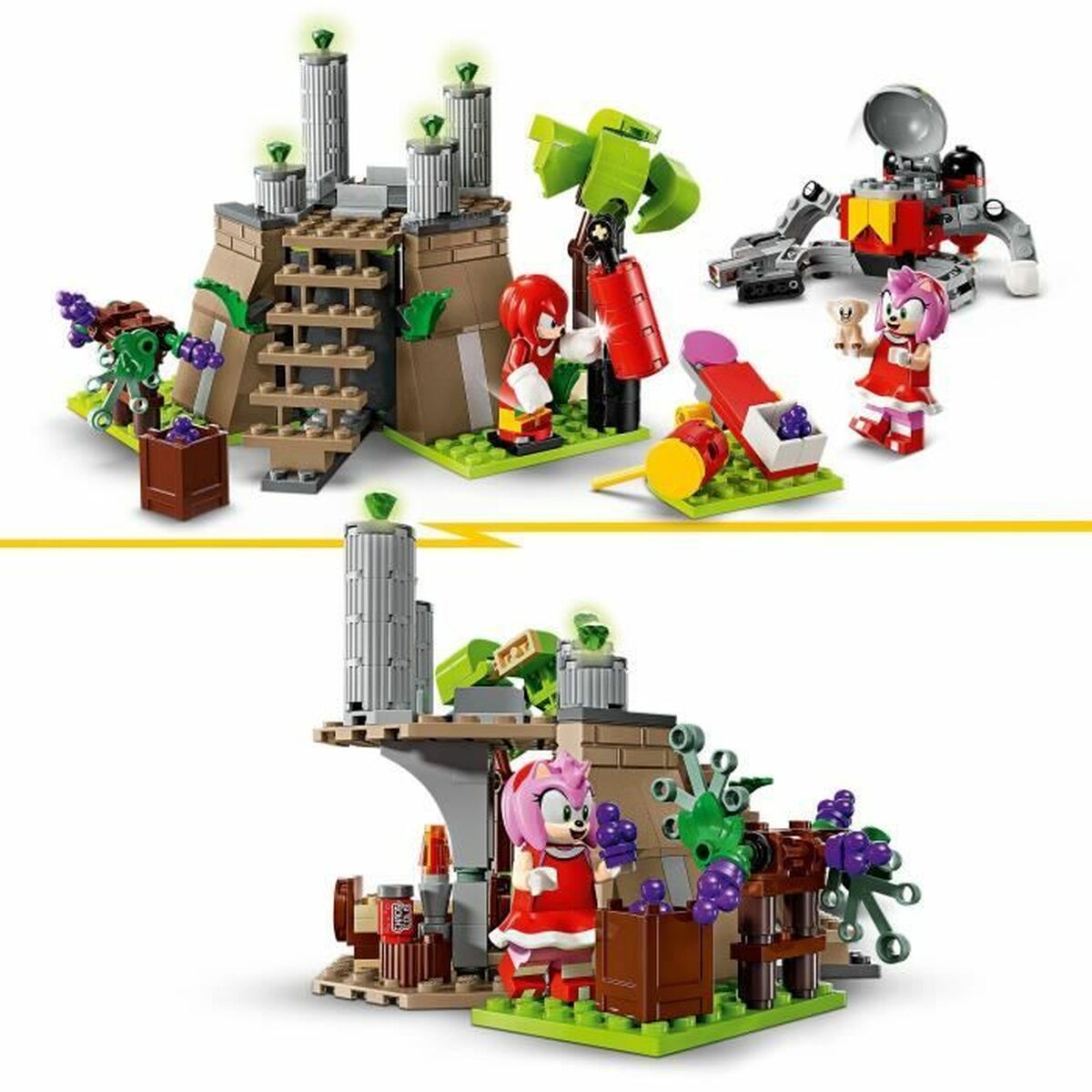 Juego de Construcción Lego Knuckles and the Master Emerald Sanctuary Gamer Set Multicolor