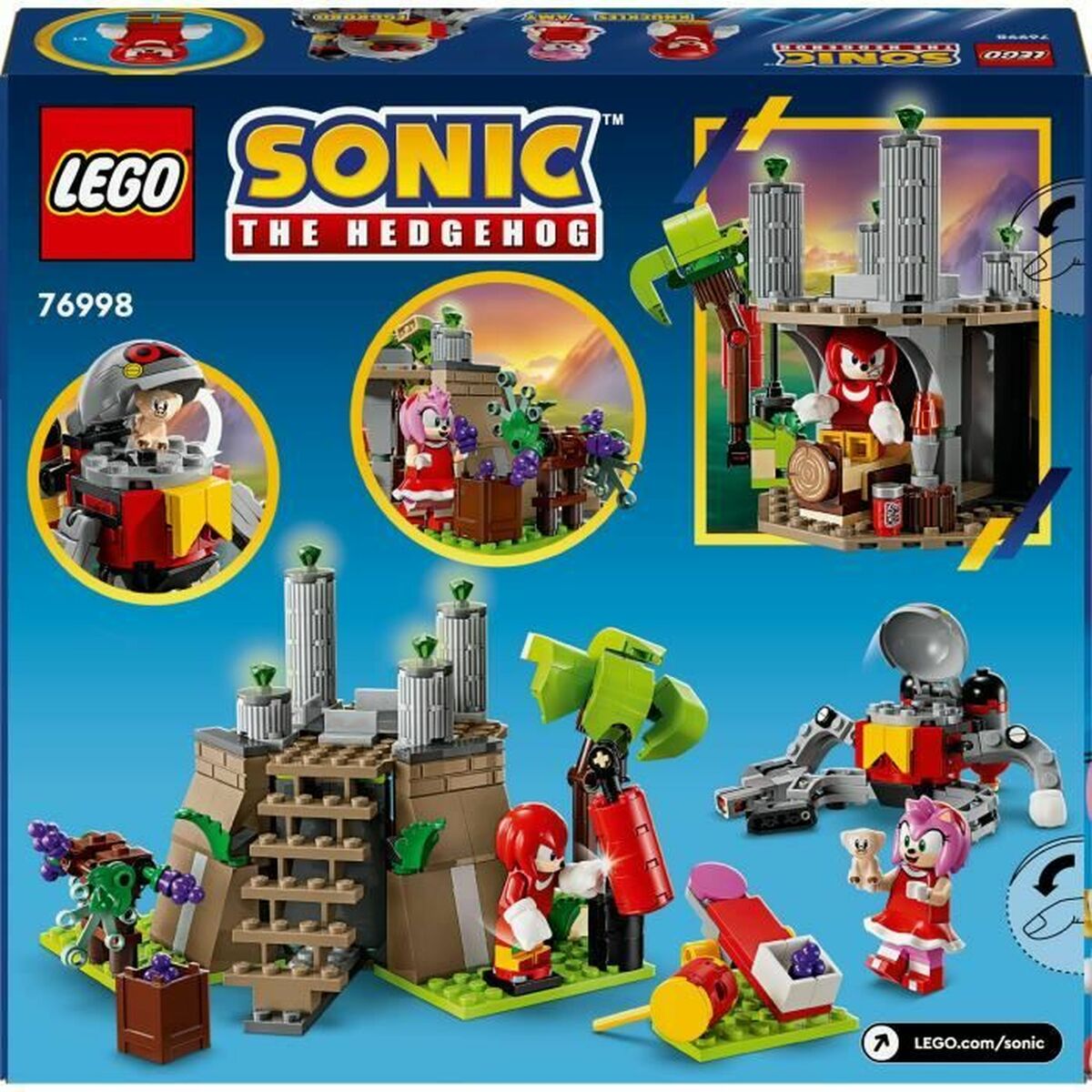Juego de Construcción Lego Knuckles and the Master Emerald Sanctuary Gamer Set Multicolor