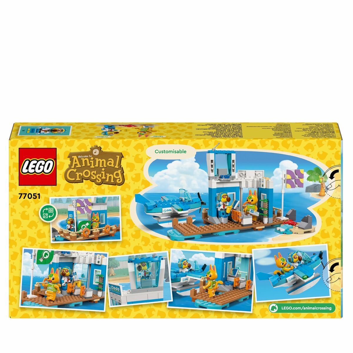 Juego de Construcción Lego Animal Crossing 77051 Dodo Airlines Air Travel Multicolor