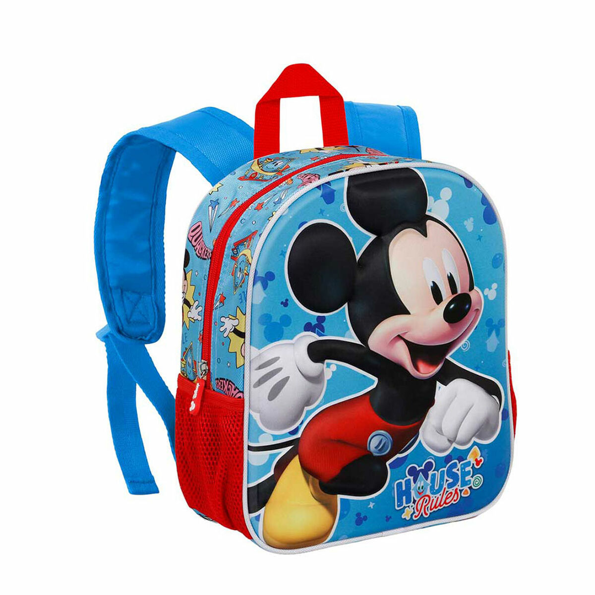 Mochila Escolar 3D Mickey Mouse Karactermania Azul 26 x 11 x 31 cm
