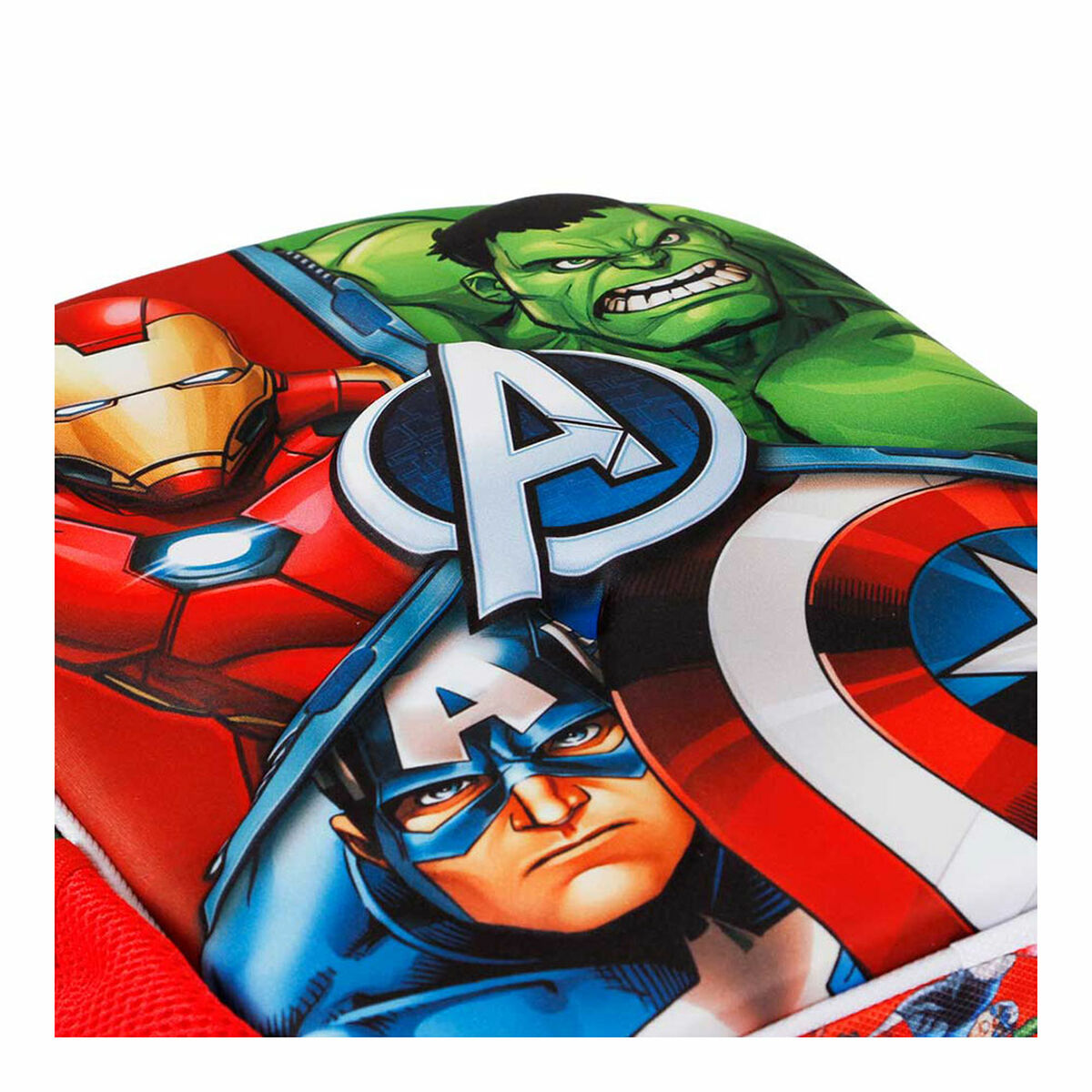 Mochila Escolar 3D The Avengers Karactermania Rojo 26 x 11 x 31 cm