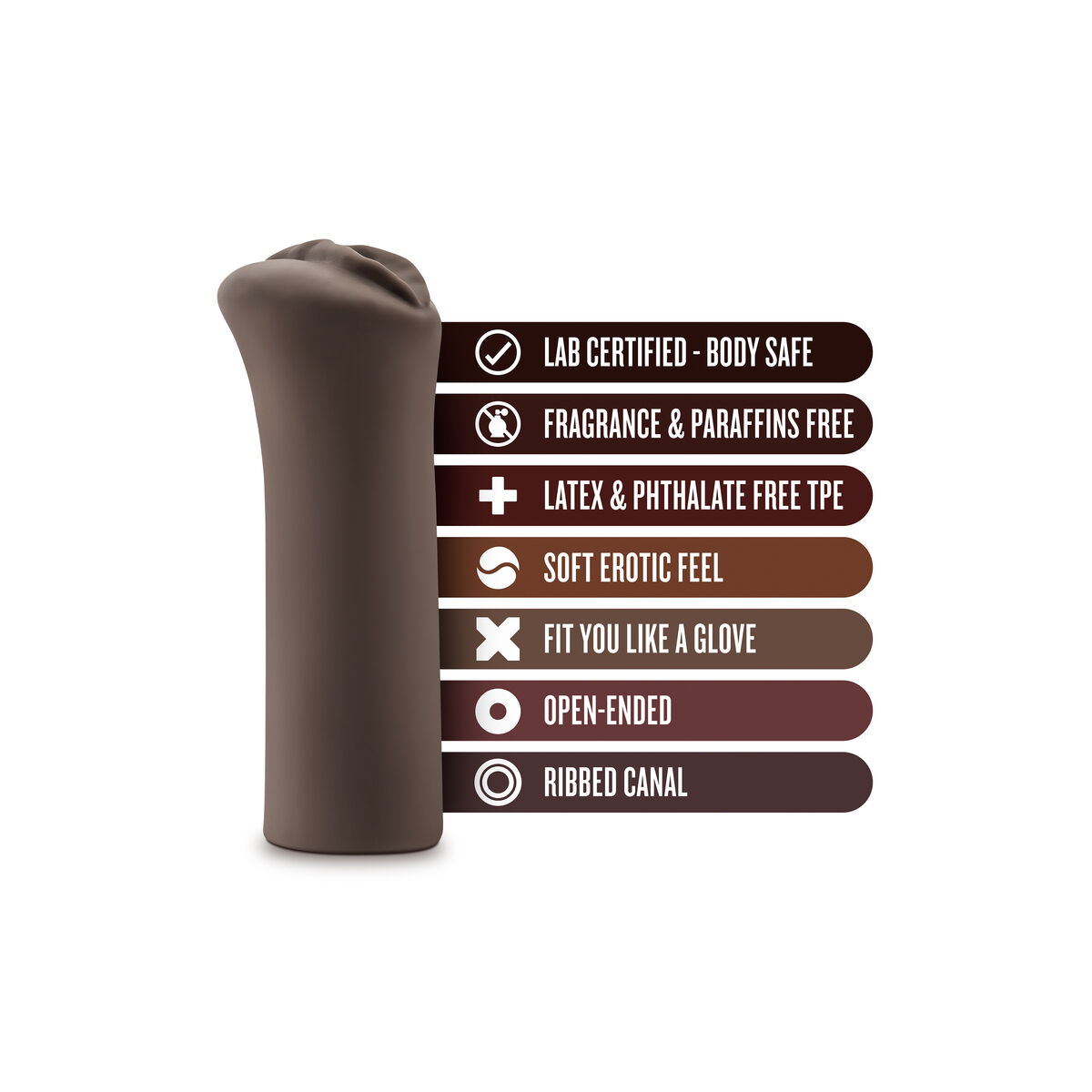 Masturbador Masculino Blush Hot Chocolate Marrón