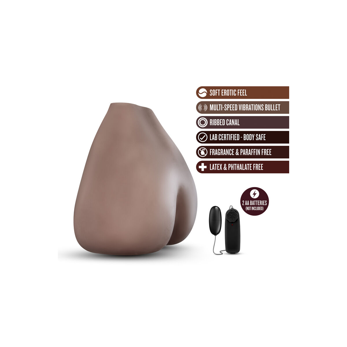 Masturbador Masculino Blush Hot Chocolate Sweet Rose Marrón