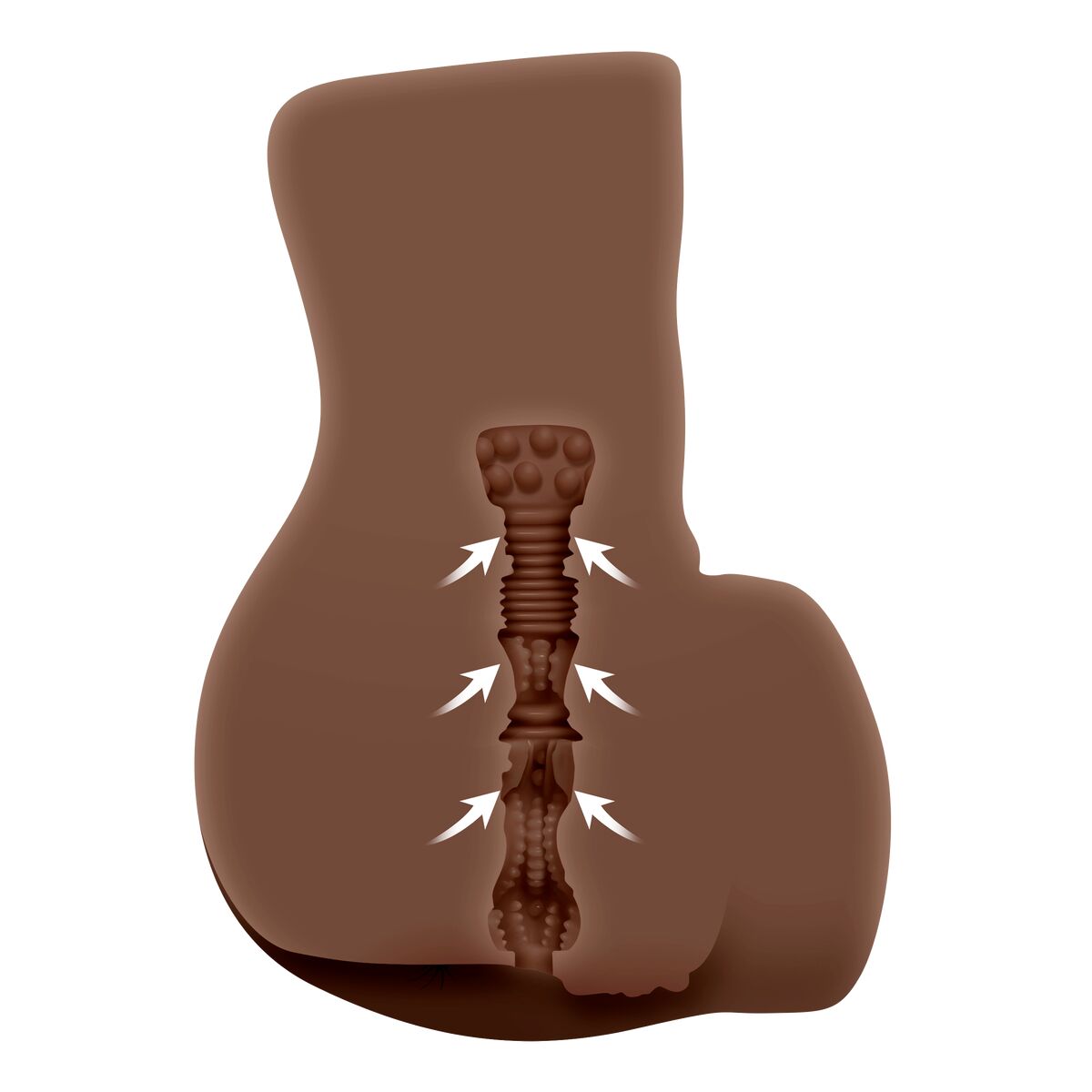 Masturbador Masculino Zero Tolerance Zero Tolerance Marrón