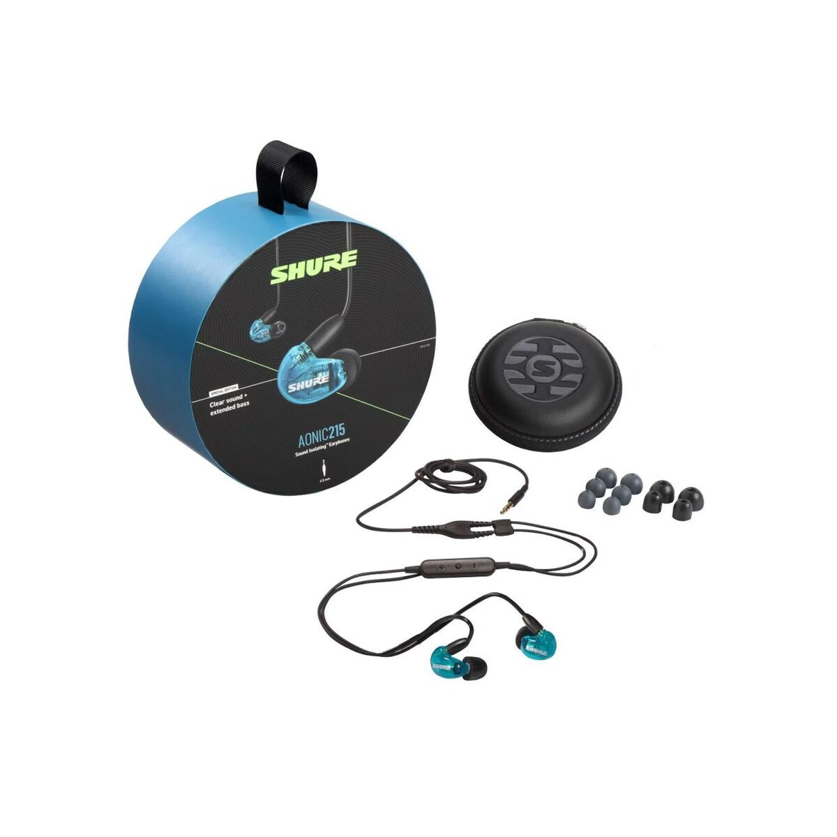 Auriculares de Botón Shure AONIC 215 Azul Negro