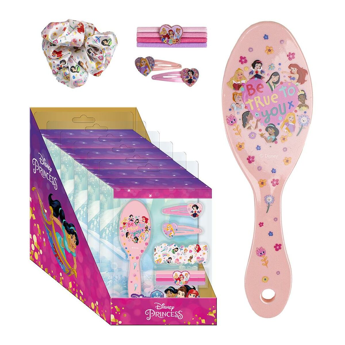 Set de Peluquería Infantil Disney Princess Rosa
