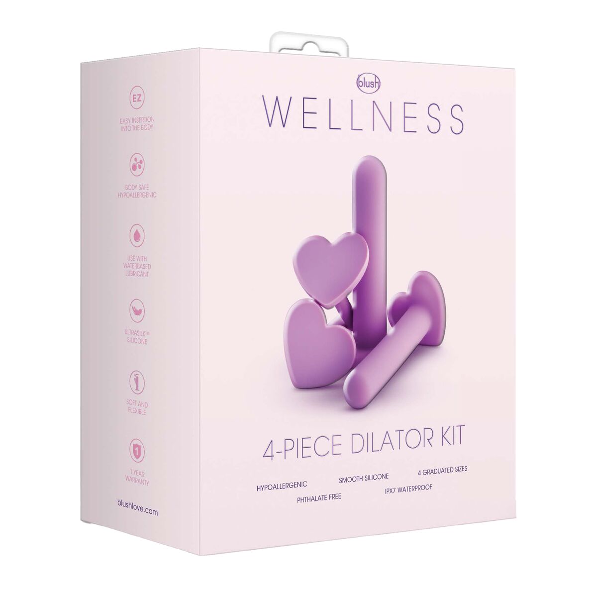 Consolador Clásico Blush Wellness Silicona Ø 3,1 cm