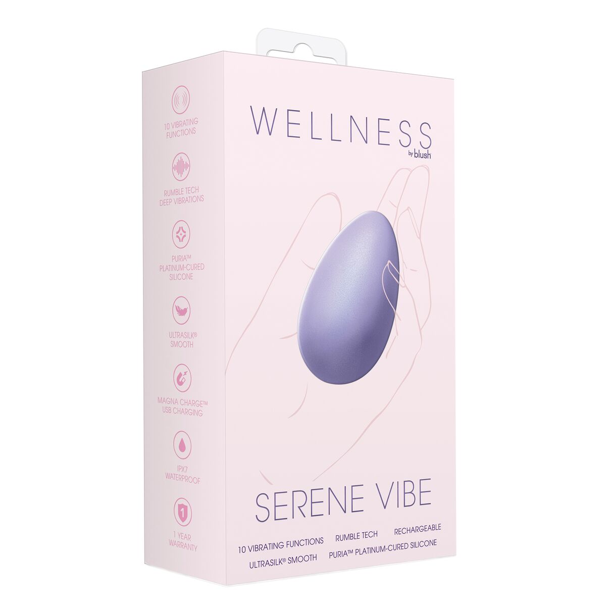 Vibrador anal Blush Wellness Morado