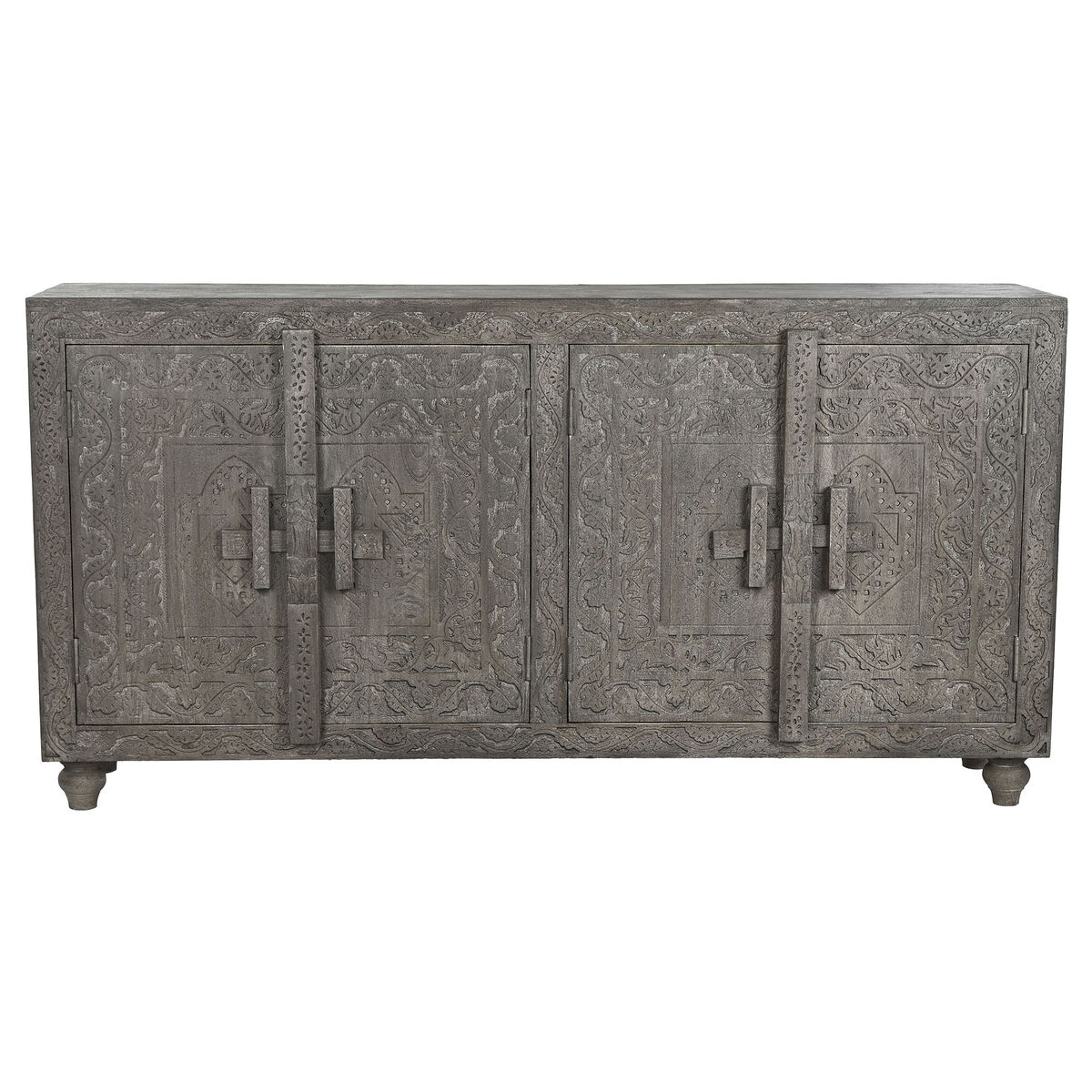 Aparador Home ESPRIT Gris Marrón claro Madera 175 x 40 x 90 cm 175,5 x 40 x 90 cm