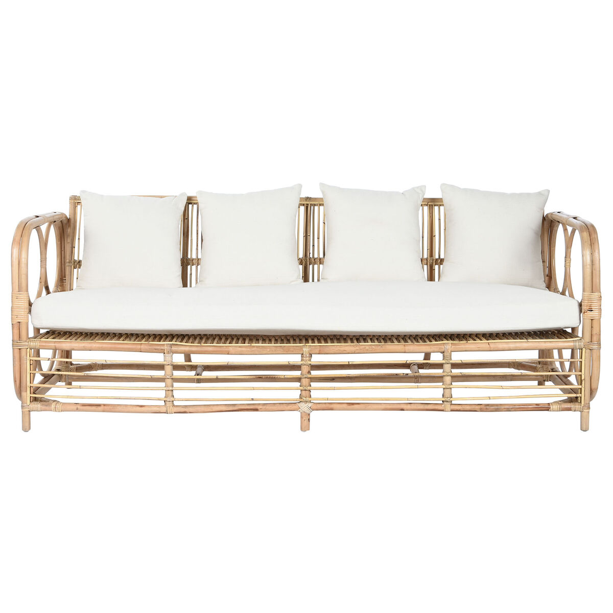 Sofá Home ESPRIT Blanco Natural 192 x 72 x 75 cm