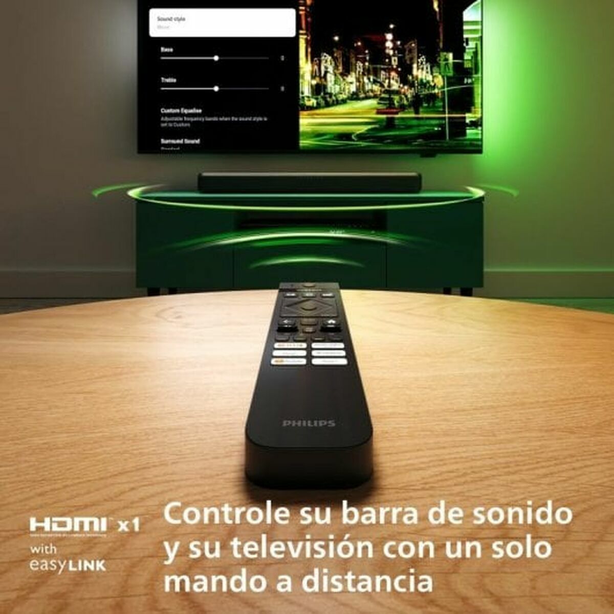 Barra de Sonido Philips TAB5109/10 Gris 60 W