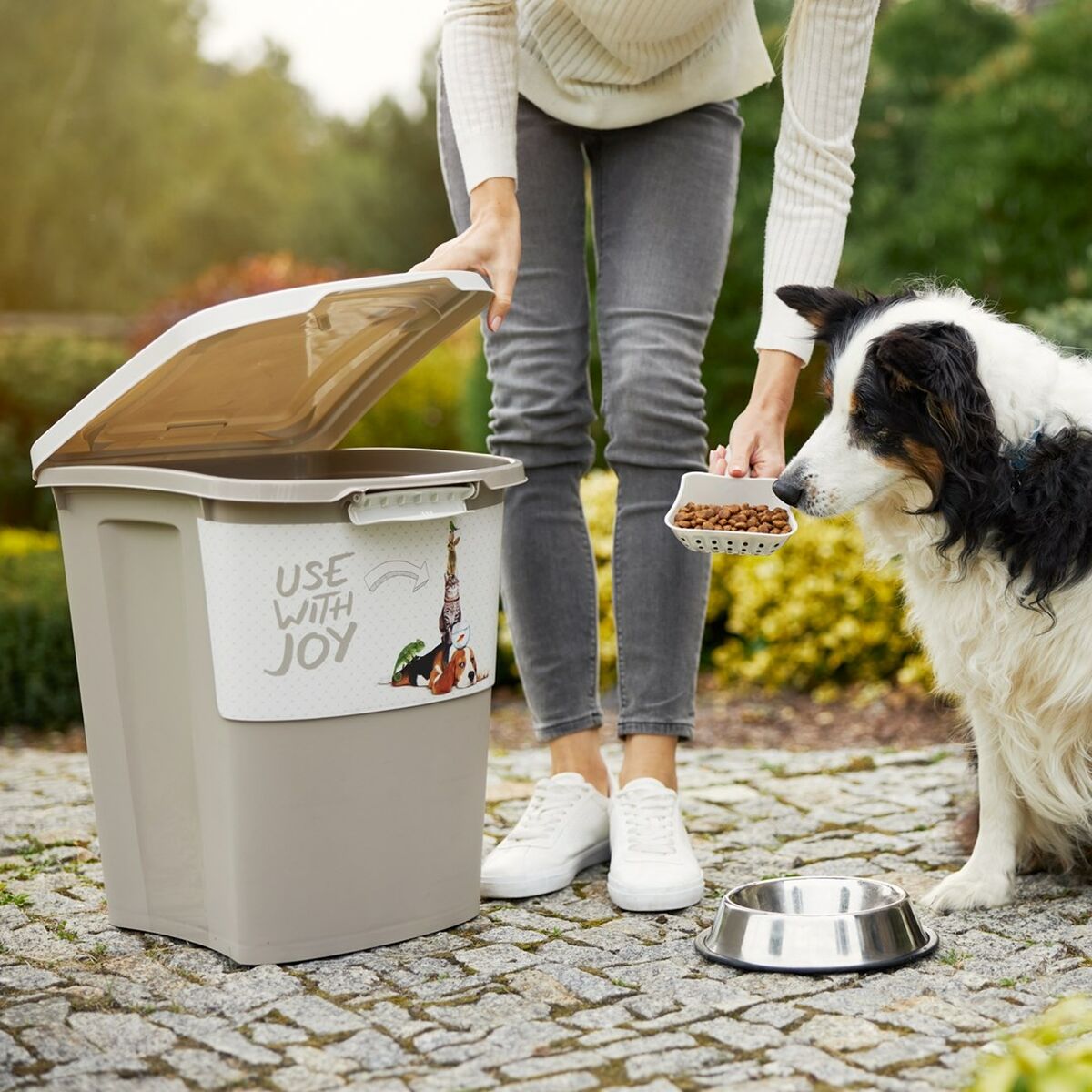 Cubo contenedor Rotho Beige Plástico
