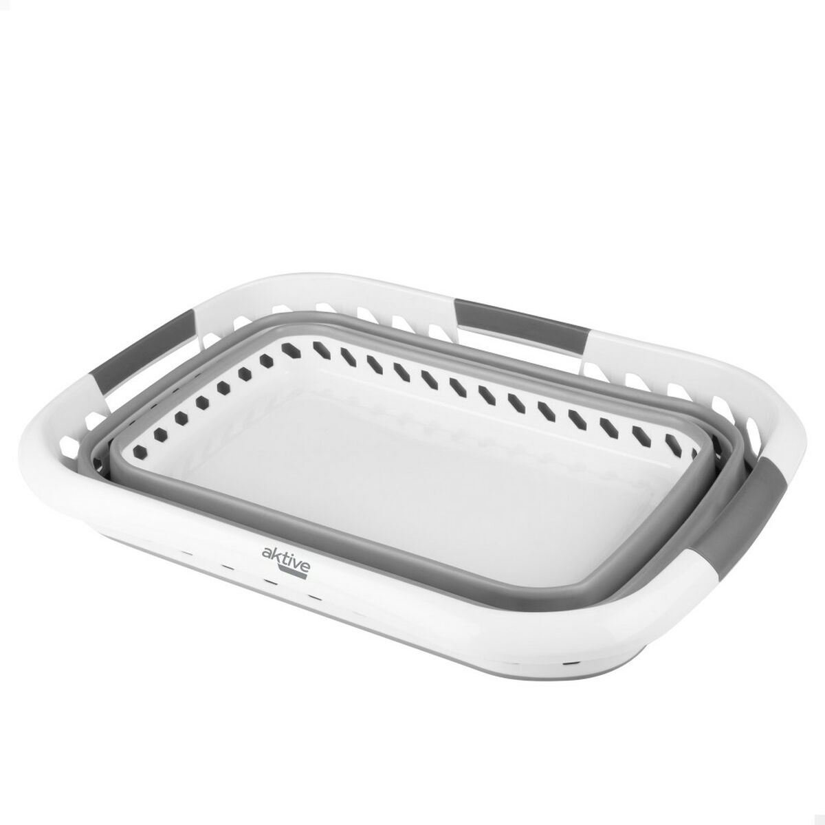 Cesta Plegable para la Ropa Aktive Polipropileno TPR 61 x 7,5 x 43 cm 61 x 28 x 43 cm (4 Unidades)