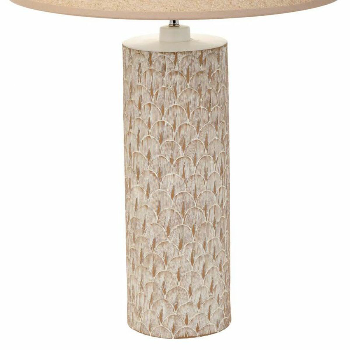 Lámpara de mesa Alexandra House Living Beige Poliresina 220-240 V 14 x 51 x 14 cm