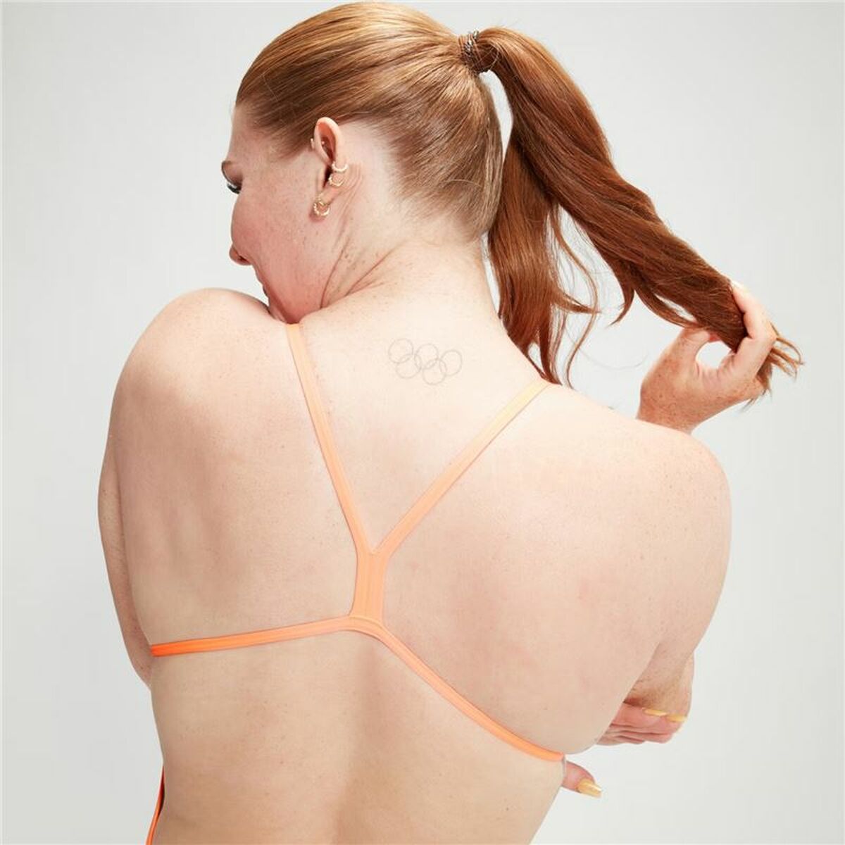 Bañador Mujer Speedo Speedo Allover Digital V-Back Azul