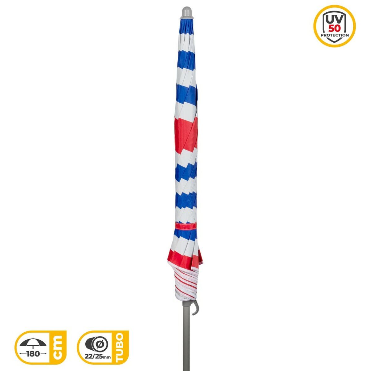 Sombrilla Aktive 180 x 188,8 x 180 cm (12 Unidades)