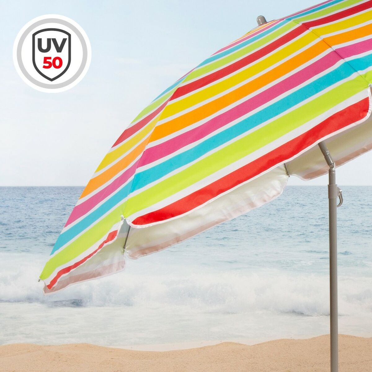 Sombrilla Aktive 220 x 200 x 220 cm (6 Unidades)