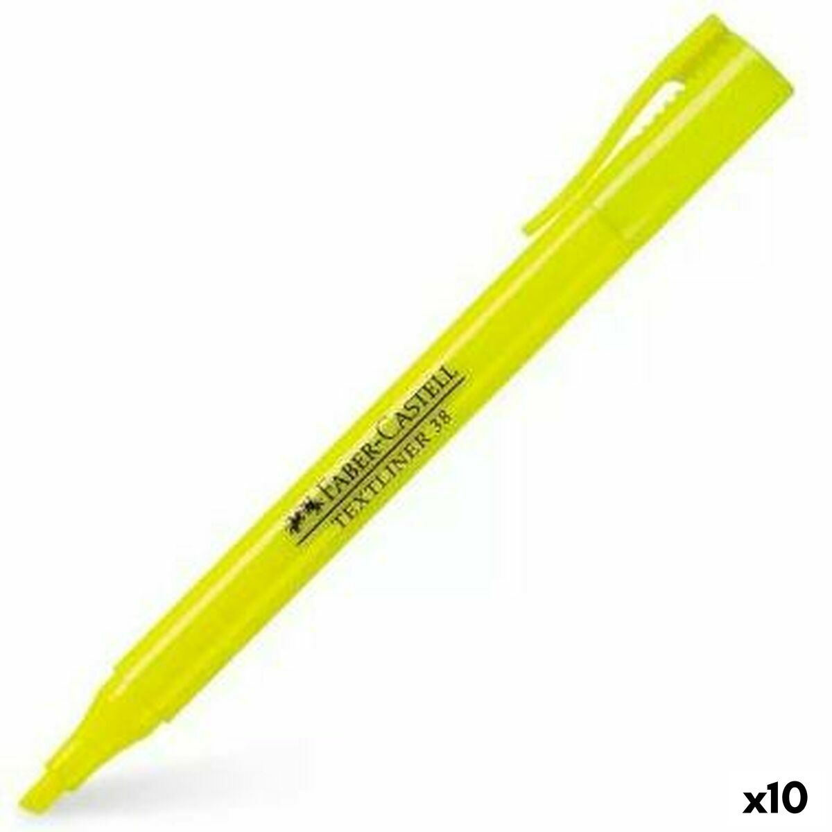 Marcador Fluorescente Faber-Castell Textliner 38 10 Unidades