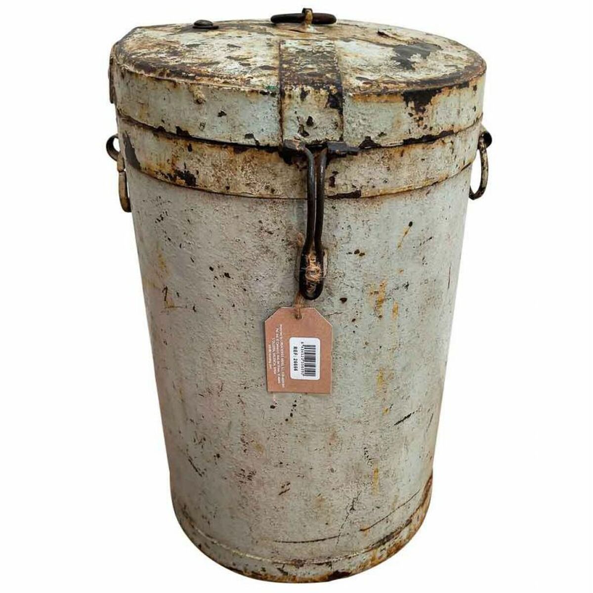 Bidón decorativo Alexandra House Living Crema Hierro Estilo artesanal 29 x 46 x 29 cm