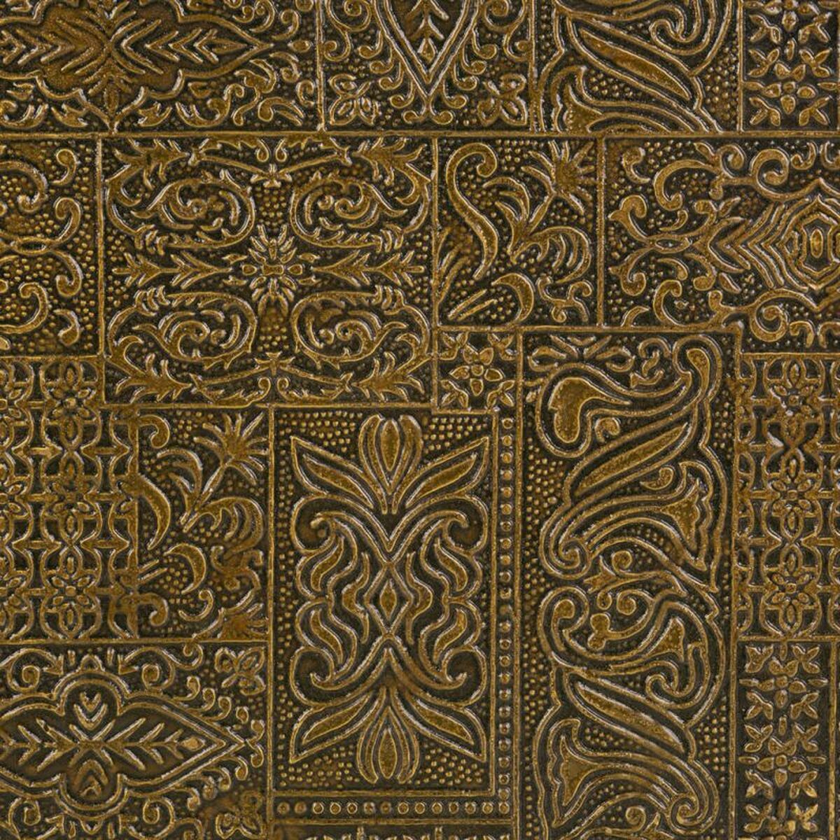 Caja-Joyero Alexandra House Living Marrón oscuro Latón Madera de mango Madera MDF 20 x 7 x 20 cm