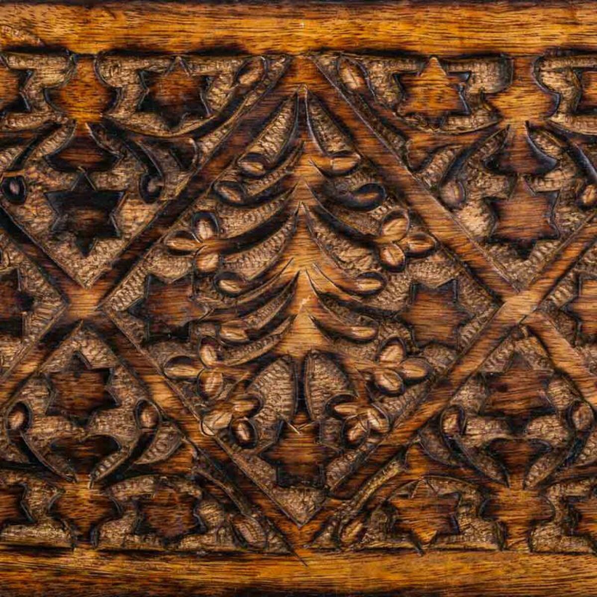 Baúl Alexandra House Living Marrón Madera de mango 15 x 15 x 26 cm Estilo artesanal