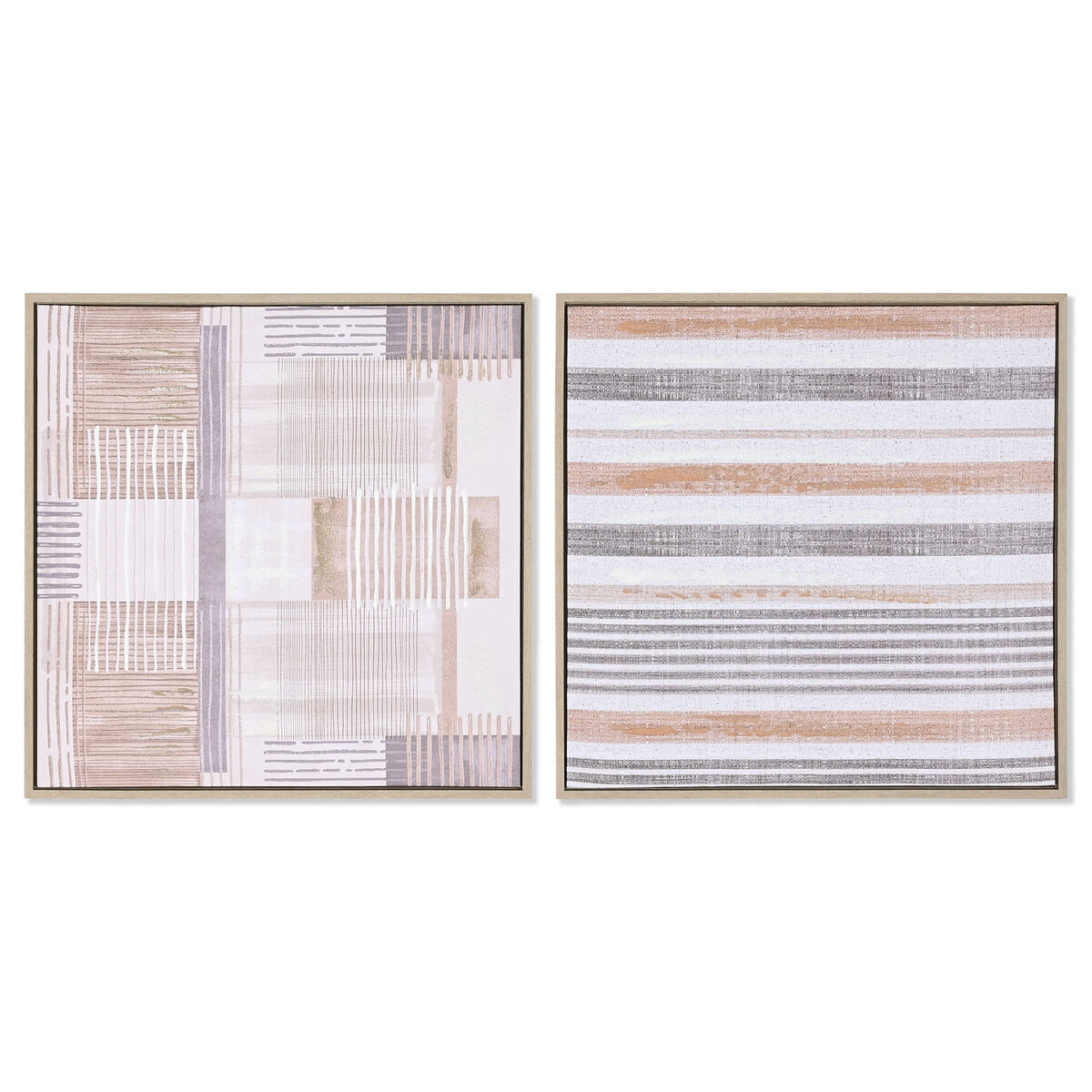 Lienzo Home ESPRIT Poliestireno Lienzo 52,5 x 2,8 x 52,5 cm