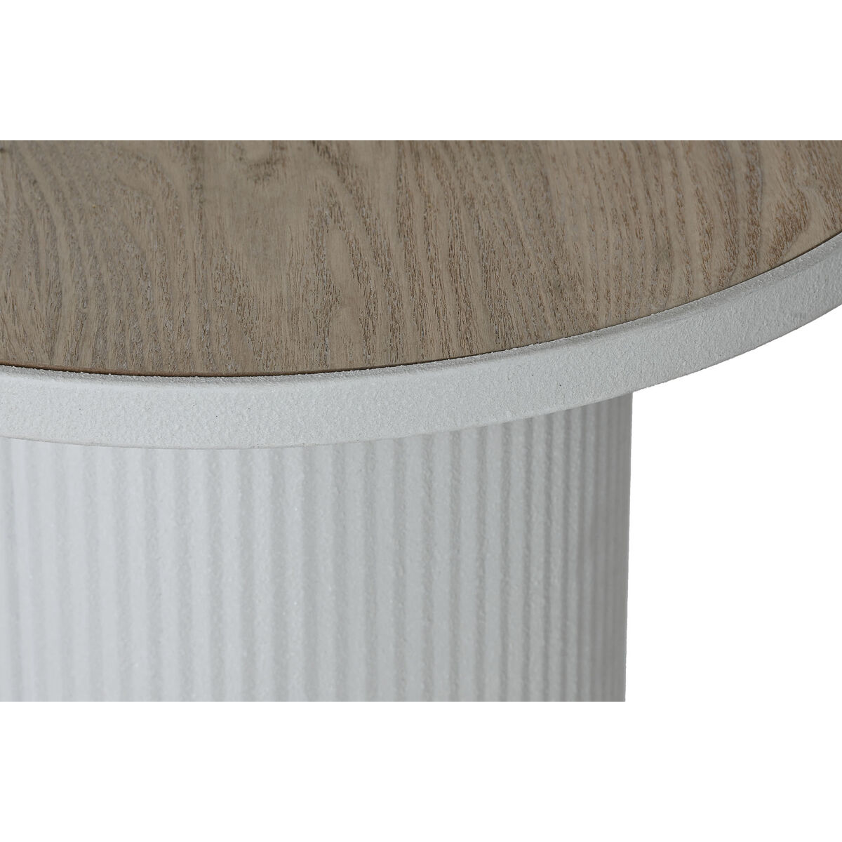 Mesa auxiliar Home ESPRIT Blanco Metal Madera MDF 46 x 46 x 56 cm